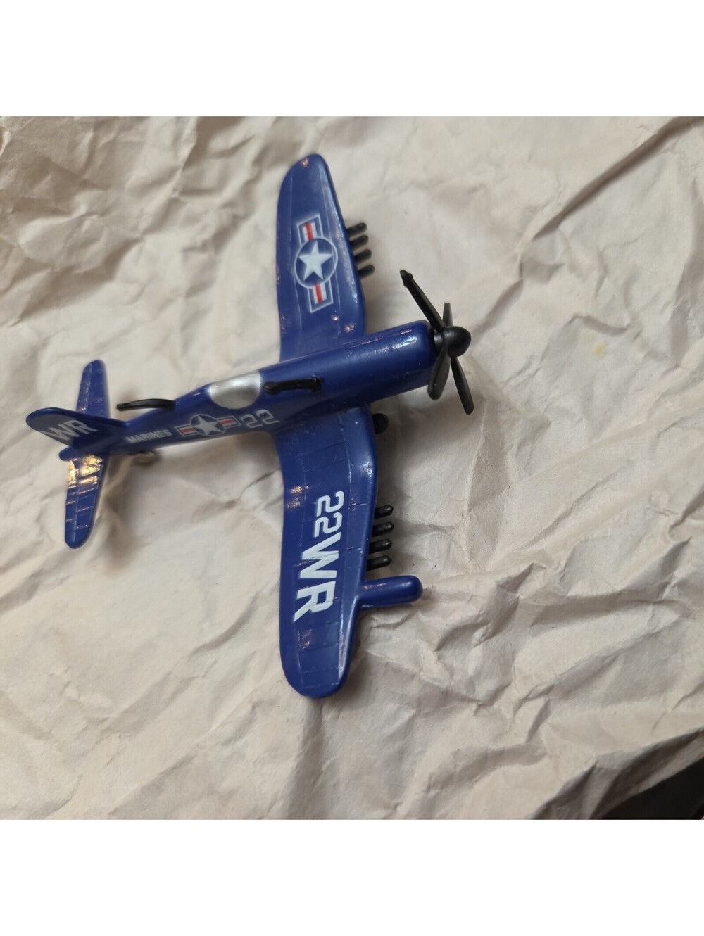 VIMTAGE DYNA-FLITES A116 Diecast Metal Aircraft F4U-4 Corsair Marines 22WR